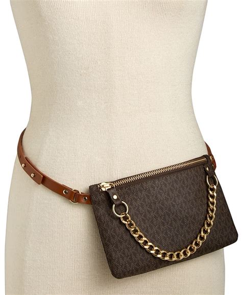 nwt michael kors fanny waist bag|NWT Michael Kors Black Goldtone MK Chain Waist Bag Fanny .